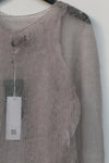 Swaying/Knit slightly transparent horse sea hairy 2 -piece SW22AW1T29 belly ash PS52